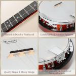 Kmise 5-String Professional Beginner Banjo, Full Size