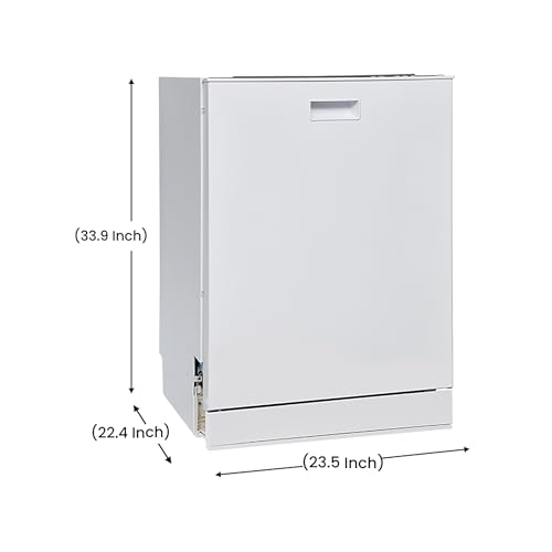 Equator 24" White Built-In Dishwasher, 15 Settings