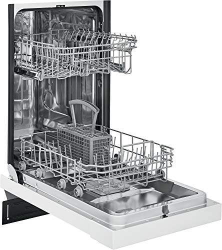Compact Frigidaire Front Control Dishwasher in White