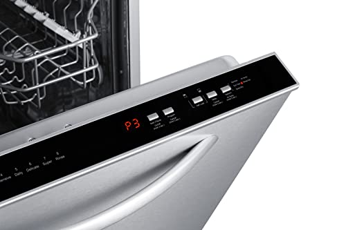 Summit 24" Black Built-In Dishwasher with Touch Controls