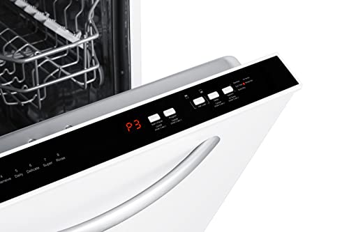 Summit 24" Black Built-In Dishwasher with Touch Controls