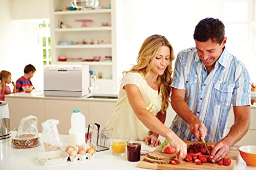 RCA RDW3208 Compact White Countertop Dishwasher