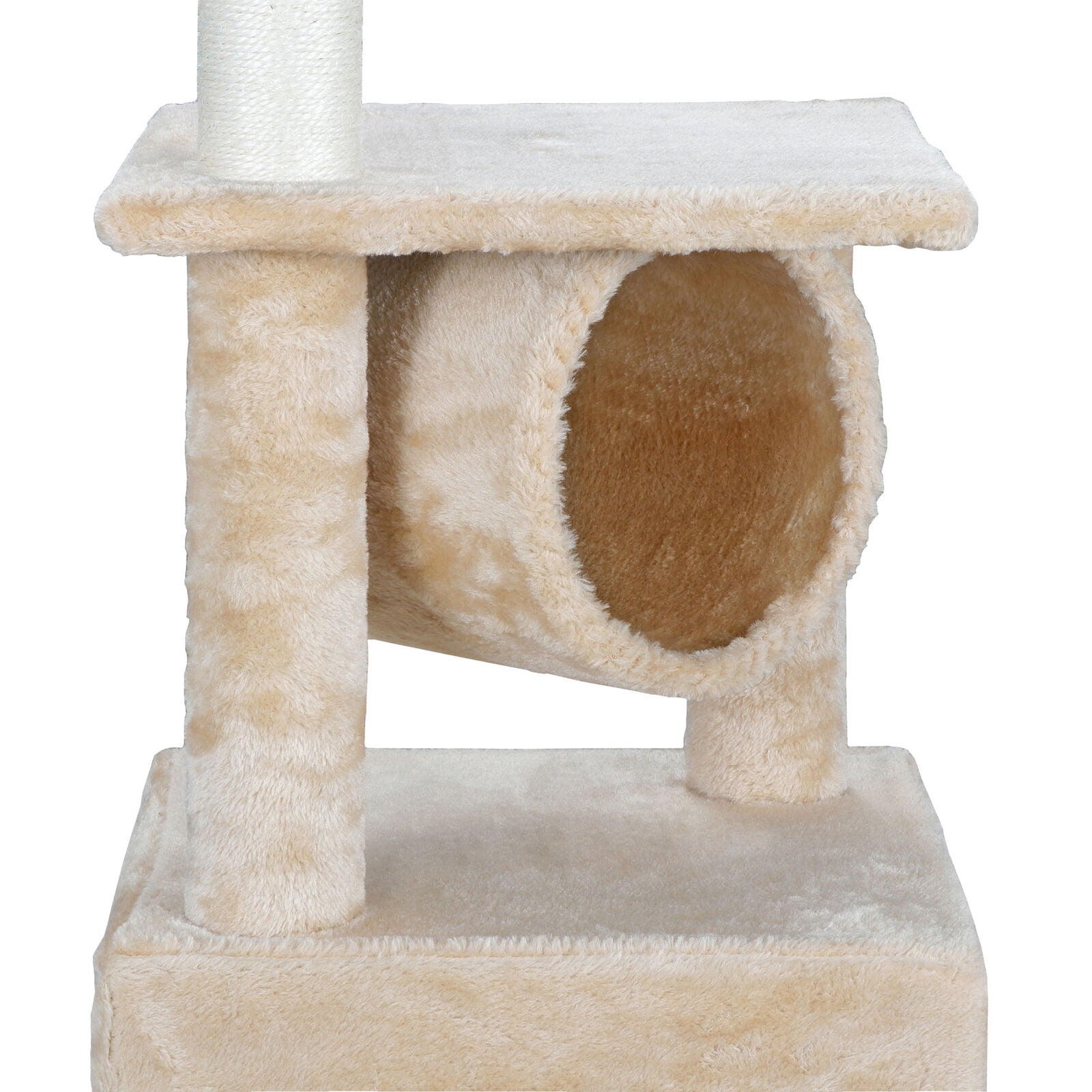 Beige 36-in Bunny Condo and Scratching Tower