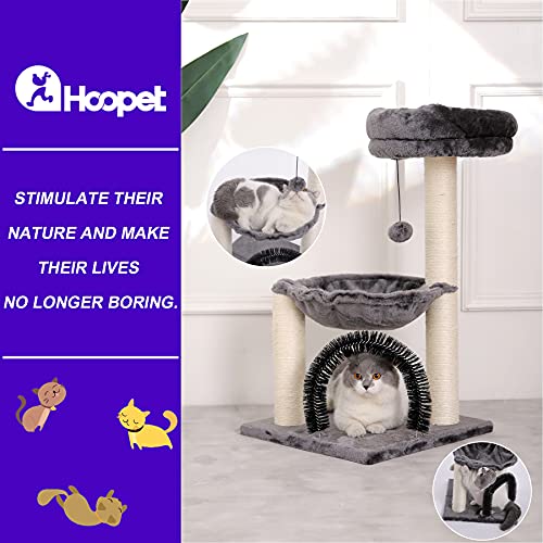 HOOPET Multi-Level Indoor Cat Tree - 27.8 Inches