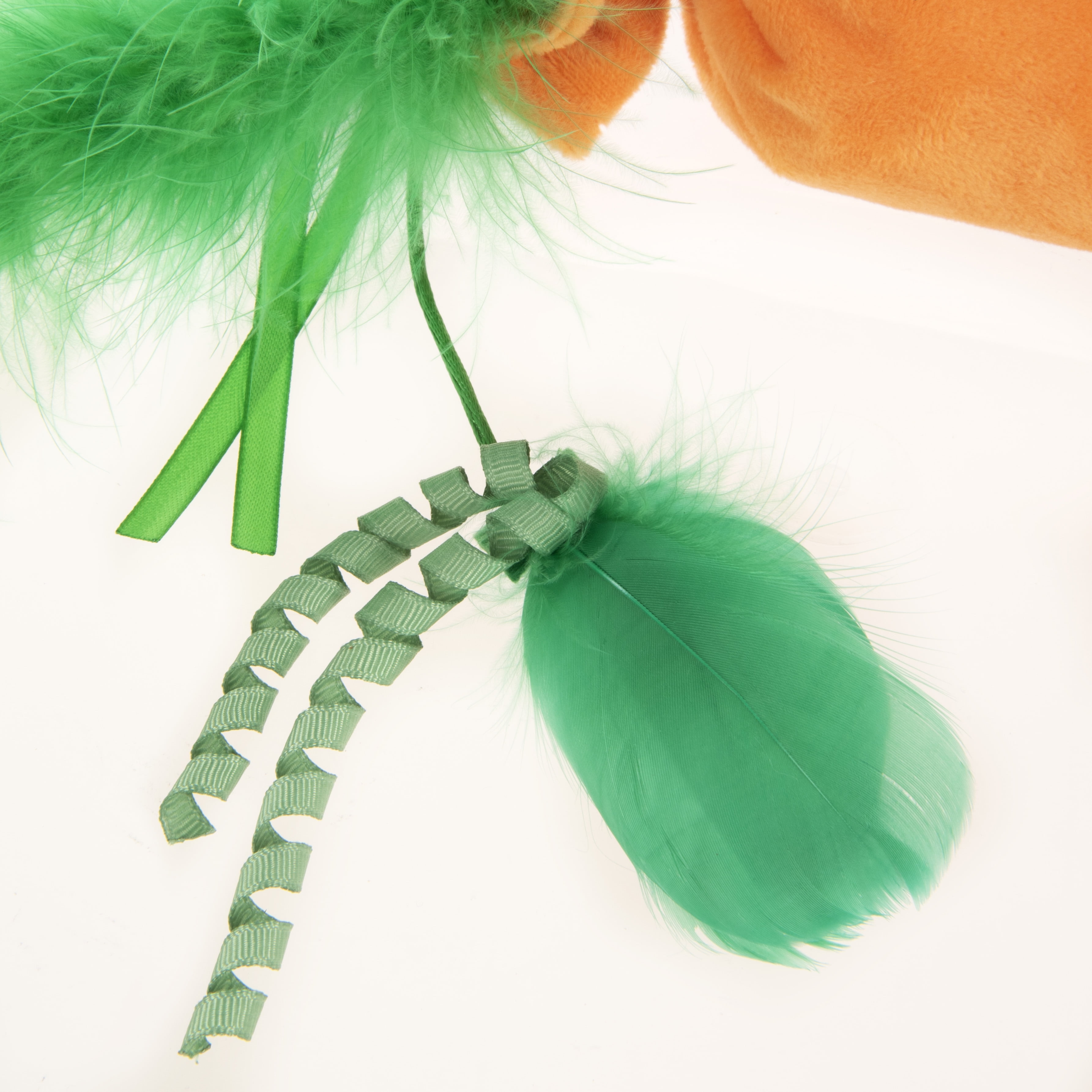 Large Plush Carrot Cat Toy with Catnip