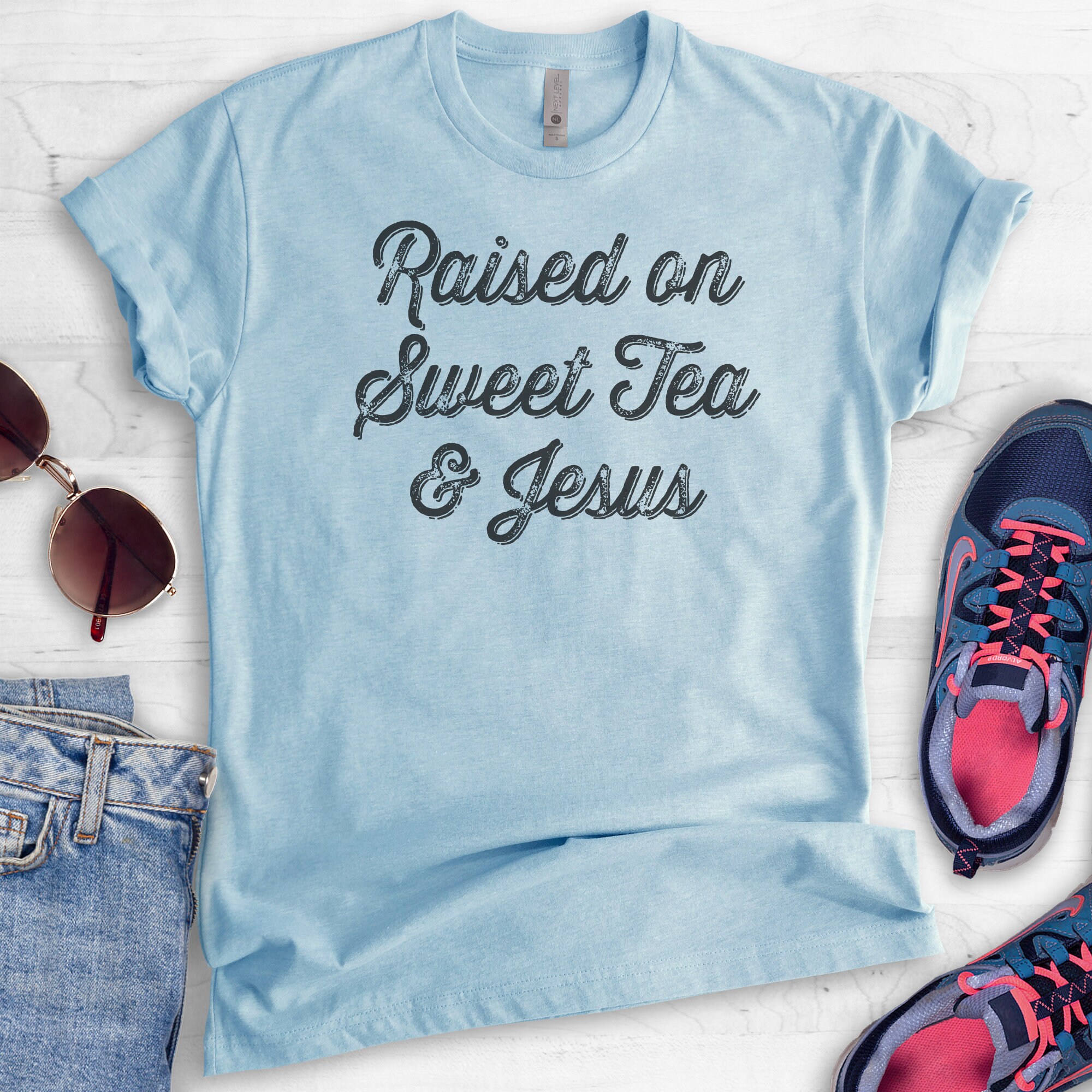 Sweet Tea & Jesus Shirt - Cute Christian Tee