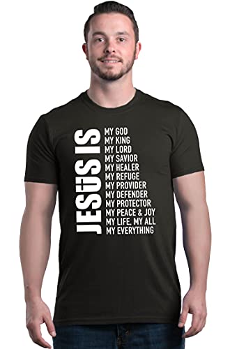 Jesus My Everything: Christian T-Shirt, Black, Large