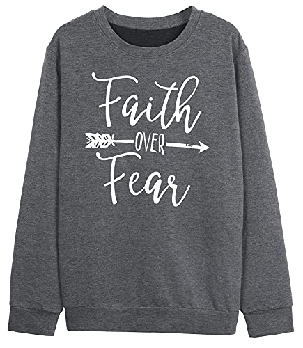 Faith Over Fear: Women's Christian Inspirational Sweatshirt
