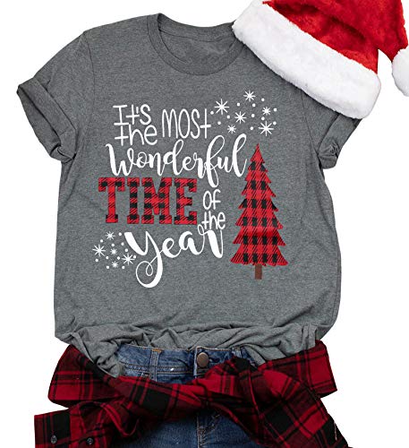 Christmas Buffalo Plaid Women's Graphic T-Shirt