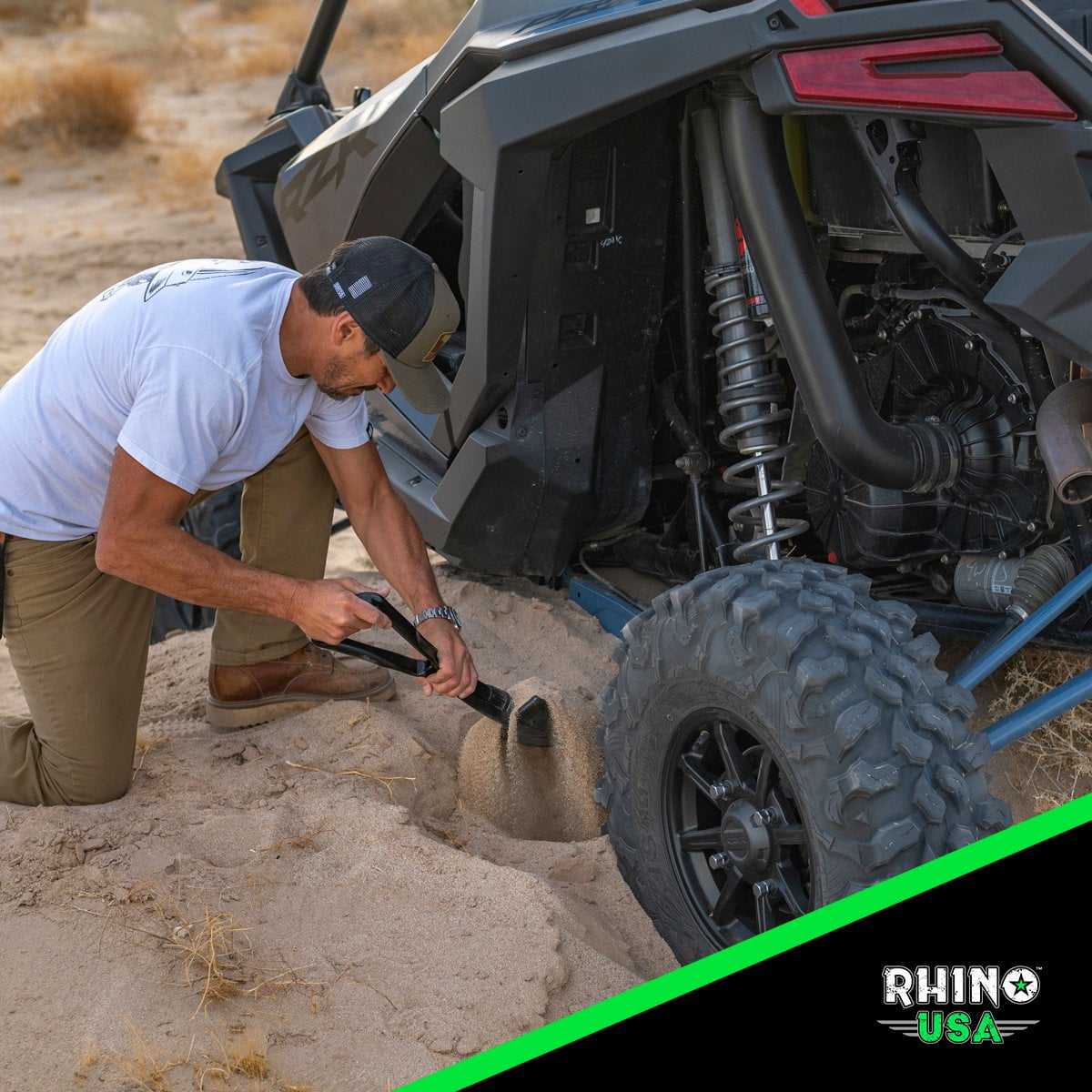 Rhino USA Heavy Duty Folding Survival Shovel