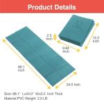 Lightweight Foldable Travel Yoga Mat in Green