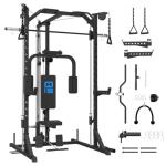 Smith Machine Power Rack with Cable Crossover System