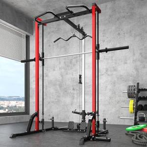 Smith Machine Power Cage with LAT Pull Down