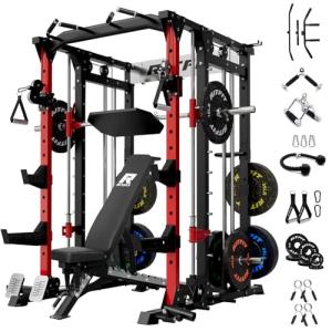 RitFit All-in-One Smith Machine Power Rack