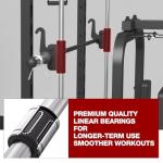 Smith Machine Power Rack with Cable Crossover System