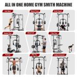 Smith Machine Power Rack with Cable Crossover System