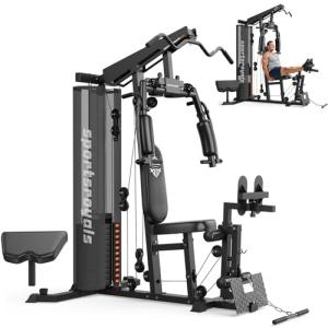 Sportsroyals Full Body Home Gym with Weight Stack