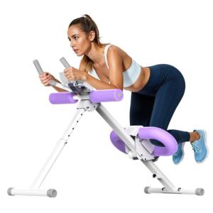 OWLSKY Adjustable Ab Machine for Home Workouts