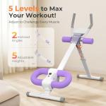 OWLSKY Adjustable Ab Machine for Home Workouts
