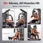 Sportsroyals Full Body Home Gym with Weight Stack