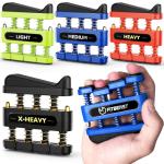 FitBeast Finger Strengthener 4-Pack for Grip Training