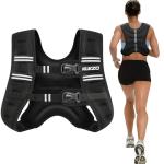 KUKZO 12 Lb Reflective Weighted Vest for Workouts