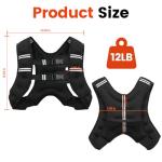 12LB Adjustable Weighted Vest for Strength Training