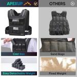 APEXUP Adjustable Weighted Vest for Strength Training
