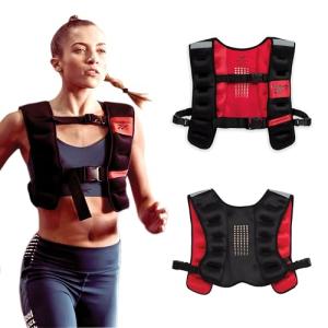 Reebok 12 lb Adjustable Weighted Vest for Workouts