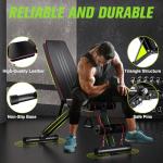 FitinOne Adjustable Weight Bench for Home Gym