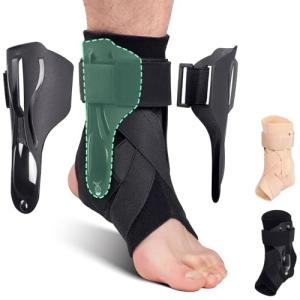 Adjustable Ankle Brace for Sprains and Support