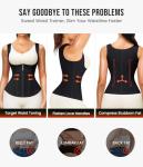 Junlan Women’s Sauna Suit Sweat Vest - Black