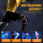 Copper Compression Knee Braces for Pain Relief (2 Pack)