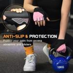 Sunnex Women's Fingerless Gym Workout Gloves