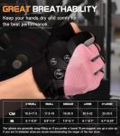 Sunnex Women's Fingerless Gym Workout Gloves