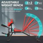 Adjustable 800LBS Multifunctional Weight Bench Set
