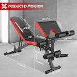 Adjustable Weight Bench with Leg Curl and Extension