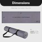 BalanceFrom 1/4-Inch High Density Yoga Mat