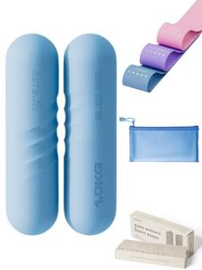 Compact Hand Weight Bars and Resistance Bands Set