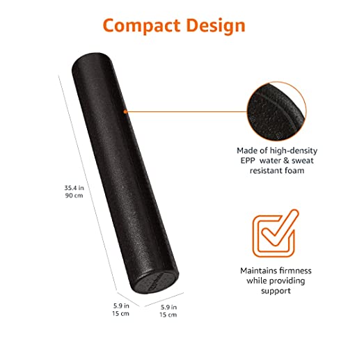 Amazon Basics High-Density Foam Roller - 90cm