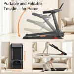 3-in-1 Portable Treadmill with 12% Incline