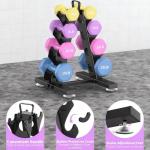 TomCare 4-Tier A-Frame Dumbbell Rack Storage