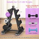 TomCare 4-Tier A-Frame Dumbbell Rack Storage