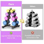 TomCare 4-Tier A-Frame Dumbbell Rack Storage