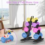 TomCare 4-Tier A-Frame Dumbbell Rack Storage