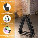 5-Tier A-Frame Dumbbell Rack for Weight Storage