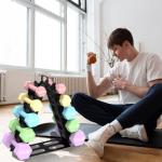 5-Tier A-Frame Dumbbell Rack for Weight Storage