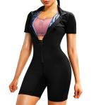 Junlan Women's Sauna Suit Full Body Workout Jumpsuit