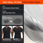 HOTSUIT Sauna Shirt for Men - Heat Trapping Pullover