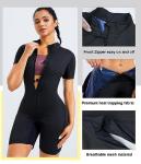 Junlan Women's Sauna Suit Full Body Workout Jumpsuit